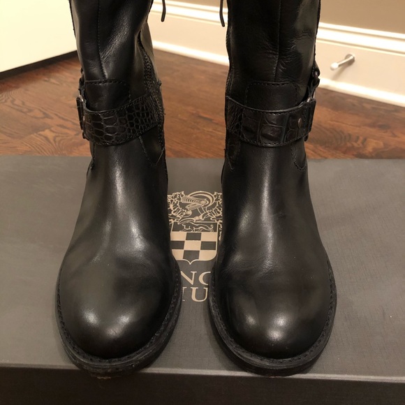 Vince Camuto Black Riding Boots - Picture 3 of 7